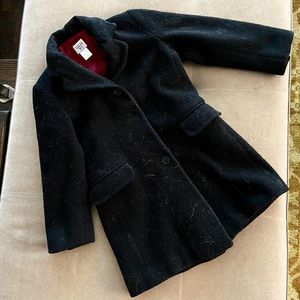 Boy’s Size 7 Navy Wool Dress/ Pea warm coat by Talbots Kids.